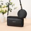 Women's Crossbody Mobile Phone Bag & Long Wallet with Double Zipper - Korean Style Shoulder Bag