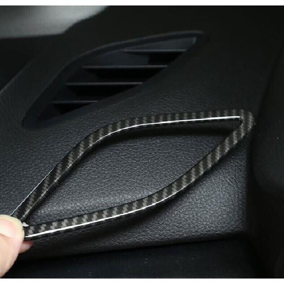 ABS Carbon Fiber Dashboard Side Outlet Vent Trim For BMW 2 Series Touring 15-19