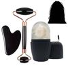 3-Piece Facial Beauty Set: Ice Cube Mask, Heart Gua Sha, Double-Head Massage Roller