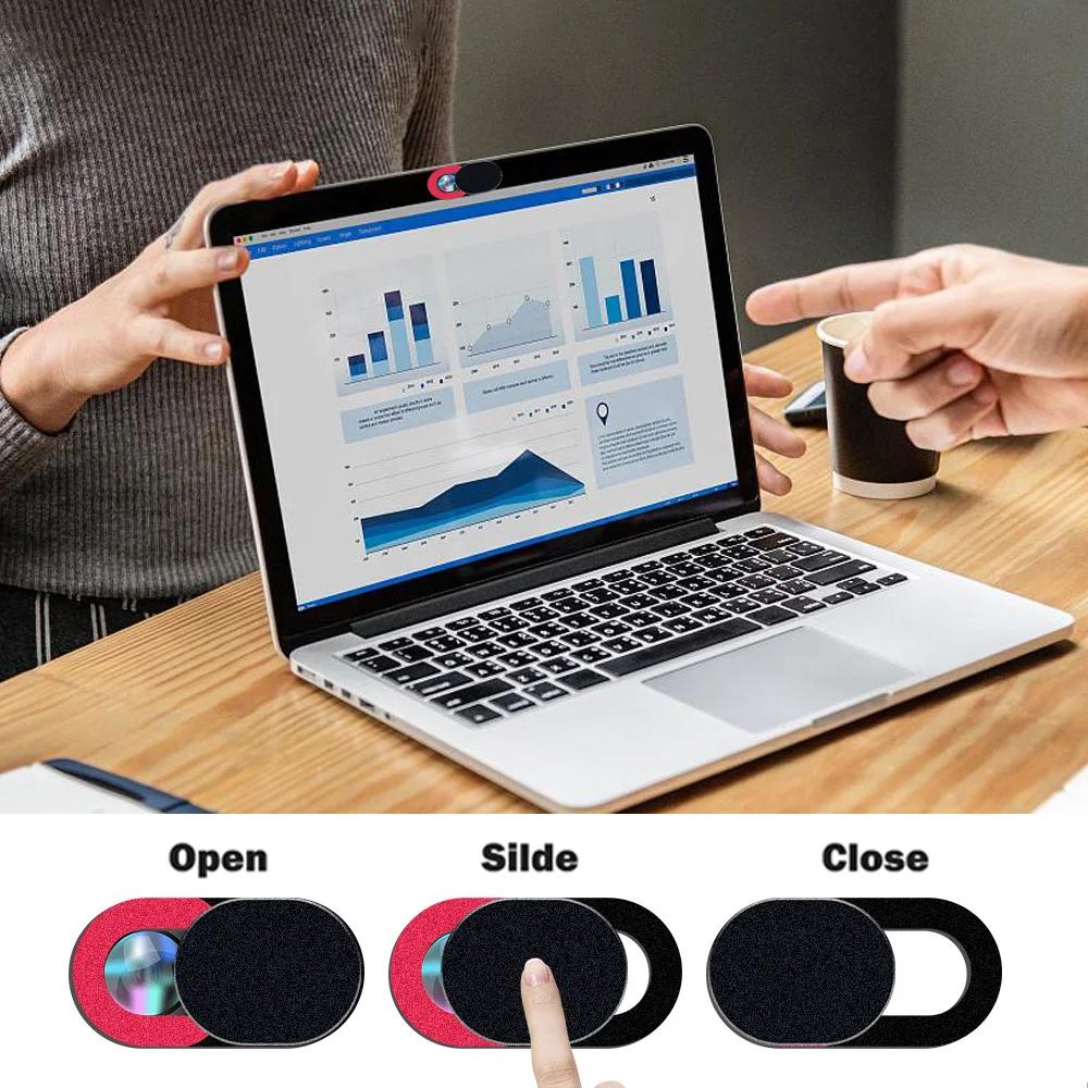 Plastic Antispy Front Webcam Cover Shutter Camera Lens Privacy Protector Covers for Laptop PC IPad IPhone Privacy Stickers