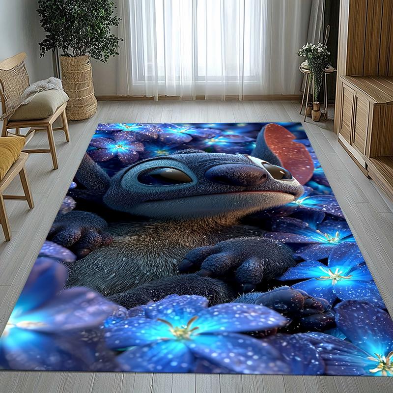 Covor Kawaii cu Cusături S, Anti-Alunecare pentru Sufragerie, Covor Moale pentru Dormitor, Cameră de Joacă pentru Copii, Canapea, Decor Acasă, Preș Cadou