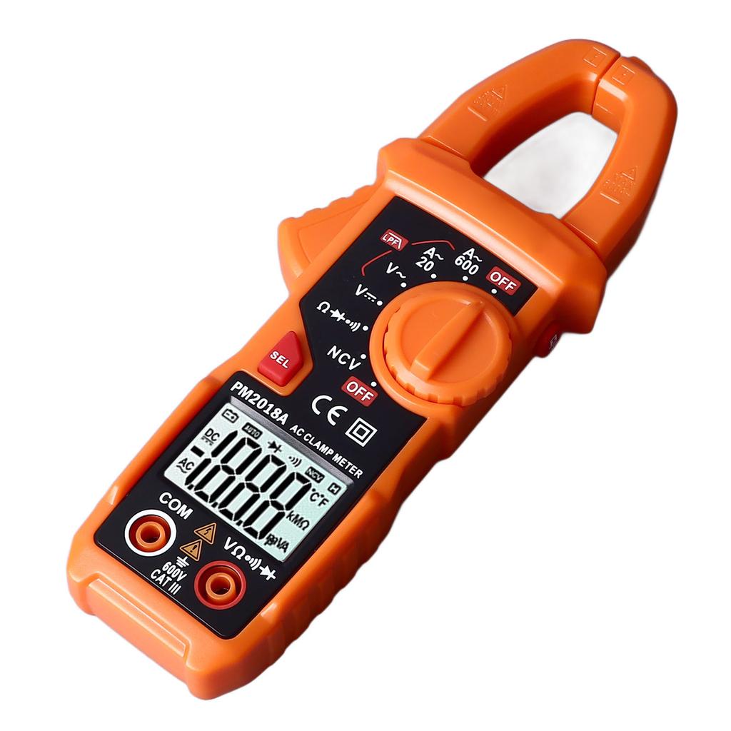 Clamp Multimeter High Accuracy Backlight Display Digital Clamp Amp Volt Meter with LED Flashlight
