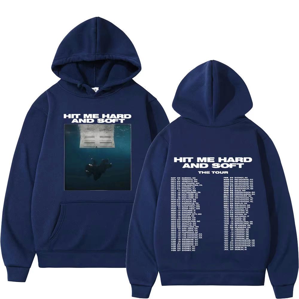 

2024 New Hit Me Hard and Soft Tour Hoodies Streetwear Men Women Fashion Vintage Sweatshirts Casual Oversized Pullovers Fans Gift 2XL