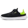 Ua Flow Slipspeed Nízké Casual Běžecké Boty S Boa Dial Unisex tenisky Černá Zelená 3027057-002
