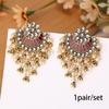 Retro Indian-Style Wind Chime Drip Oil Earrings