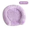 Plush Round Pet Bed Dogs Cats Winter Warm Nest Soft Fleece Dog Sleeping Mat Indoor Comfortable Resting