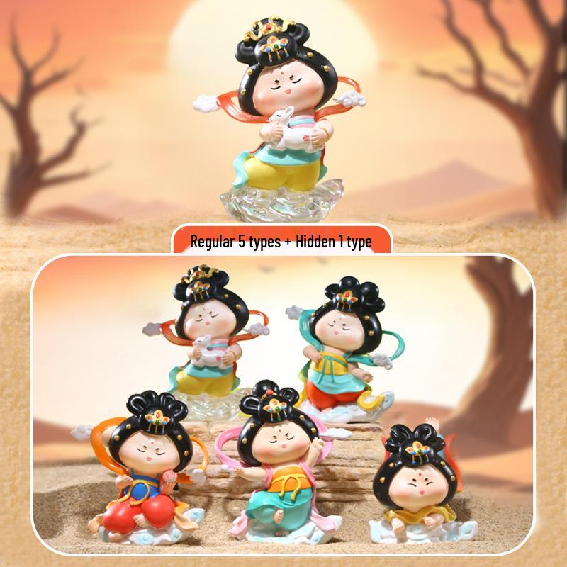 Guochao Hanfu Mädchen Figur: Frühlingsbrise Blind Box Sammlerstück – verträumte Dekoration & Geschenk