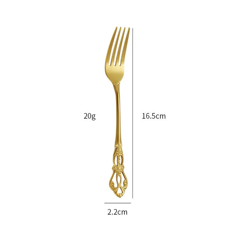 European Style Stainless Steel Steak Knife, Fork, and Spoon Set for Western Restaurant or Household Use