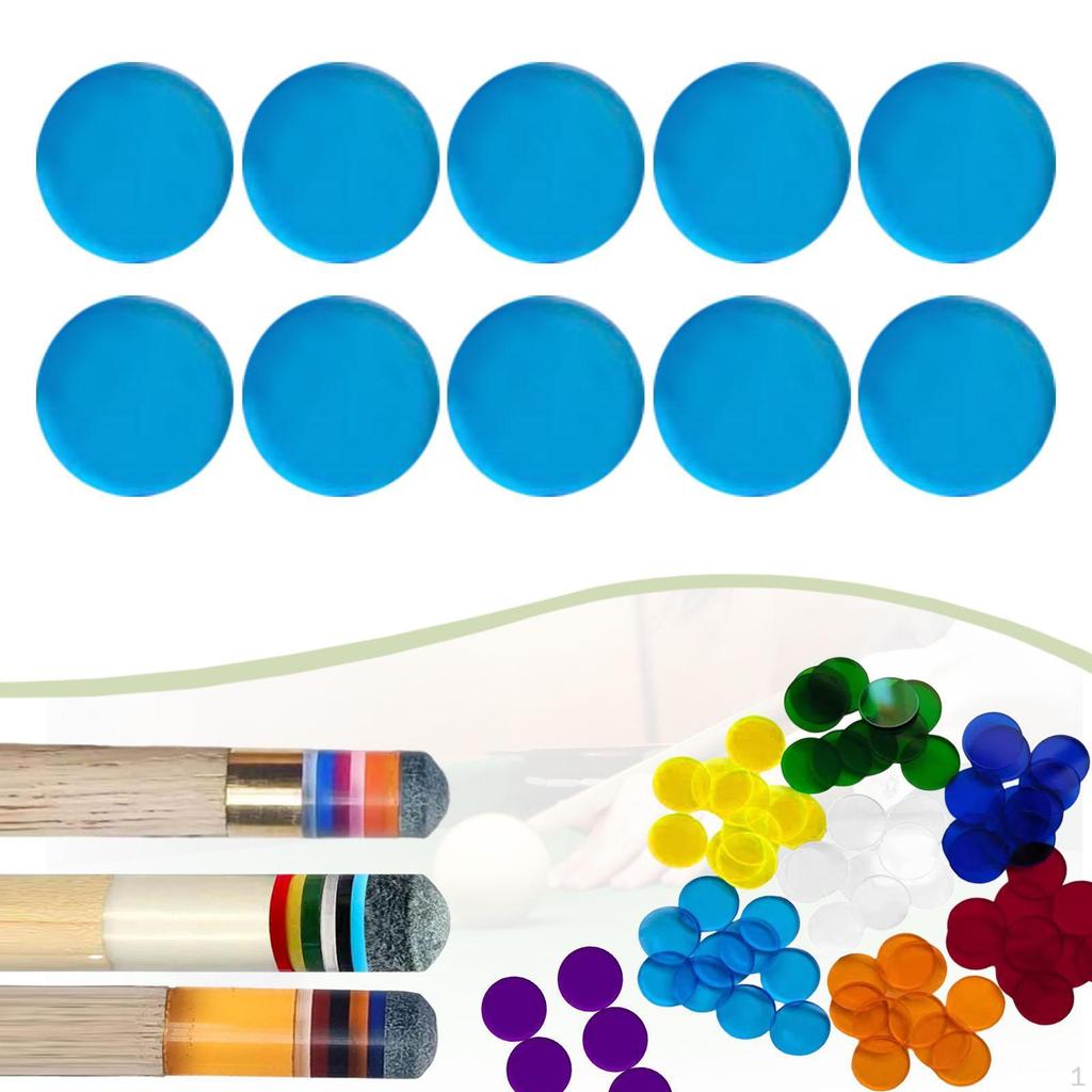 10 Billiard Cue Pads, 0.55 Inch Professional Accessory, Replacement for Outdoor Club Practice.