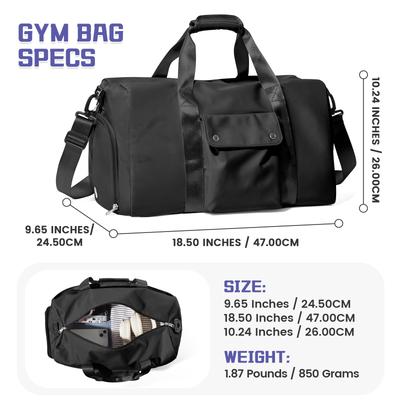 Outdoor Waterproof Gym Bags Swimming Fitness Bag Large Capacity Portable Tote Travel Bag, Handbag Travel Duffle Bag Shoulder Bag