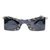 Punk Rivet Sunglasses Unisex Metal Studded Fashion Shades