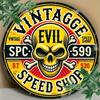 Vintage Metal Tin Sign Retro Speed Garage Wall Art Rustic Decor Man Cave Bar