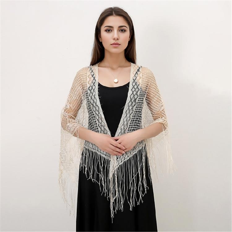 Women's Head Wrap for Weddings and Parties Lightweight and Comfortable Triangle Scarf Fringed Shawl for Travel Parties