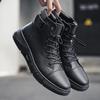 Warme Baumwollschuhe Herrenstiefel 2025 Winter neu hochgeschnittene Herrenschuhe Reißverschluss Martin-Stiefel Herren Samtlederstiefel Tide 8520