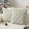 Washable Removable Cushion Cover Removable Washable Cushion Cover Christmas Tree Pattern Plush Pillow Covers Holiday for Sofa