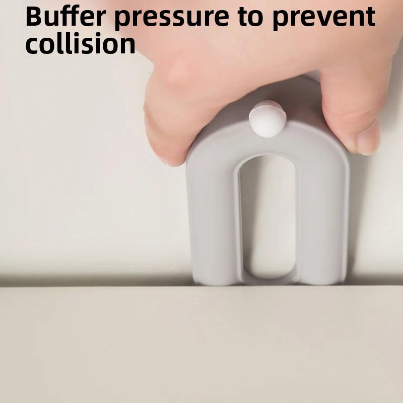 Silicone Door Stop Stoppers Block Doorstops Door Stopper Home Office Adhesive Mute Anti-Shock Door Rear Retainer