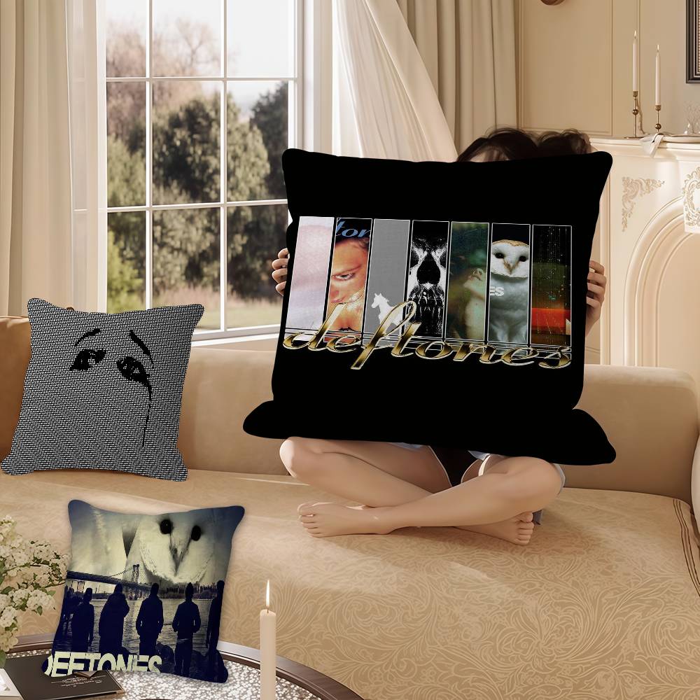 Retro Band Deftones Cushion Cover Pillow Cover Decor Pillowcase Printed Cushion Case for Couch