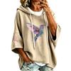 Women's Casual Hoodie with Hood and Graphic Print Loose Fit Pullover