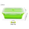 Portapranzo Pieghevole in Silicone per Conservazione Fresca - Contenitore Quadrato Portatile e Adatto per Esterni