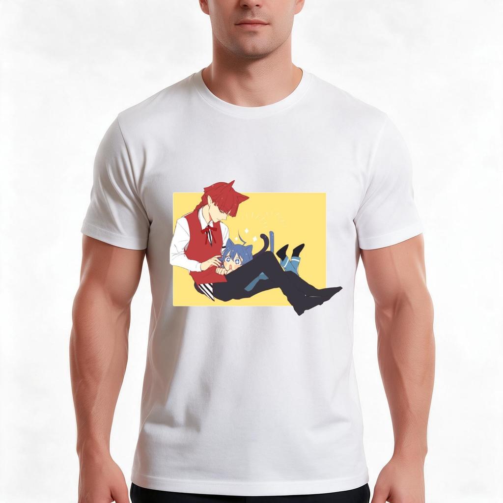 Cute Opera And Iruma Welcome To Demon School Irumakun Tshirt Summer Casual Cotton Tee Oversized Streetwear Tops