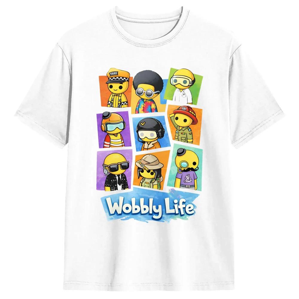 T-shirts Ζωή με Κουνήματα για Ελεύθερο Χρόνο Unisex Βαμβακερά T-shirts με Στρογγυλή Λαιμόκοψη Κοντομάνικα T-shirts Ρούχα Μεγάλων Μεγεθών