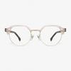 Aloeyewear [ALOXROUNZ] Round Panto Gold Frame ARA9102 C3 Peach/Leopard