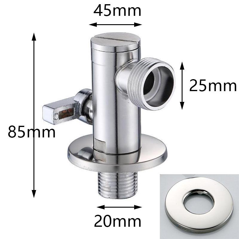 G1/2"3/4 Triangle valve bathroom accessory  Toilet Angle Valve 304 Stainless Steel