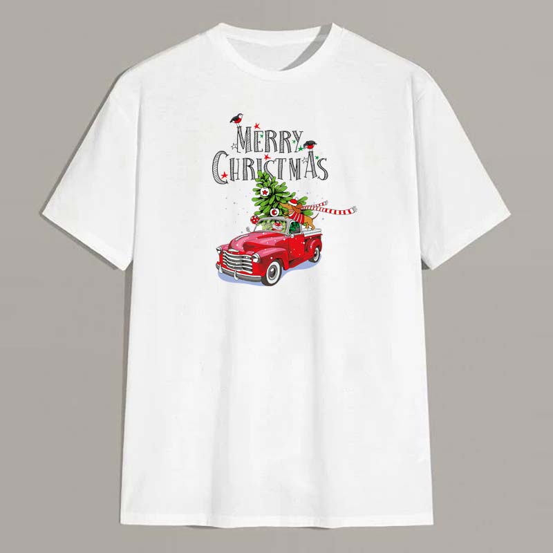 Applications For Clothes Christmas Car With Trees T-Shirt Jeans Decoration New Transfer Washable Diy Transfers For Clothing