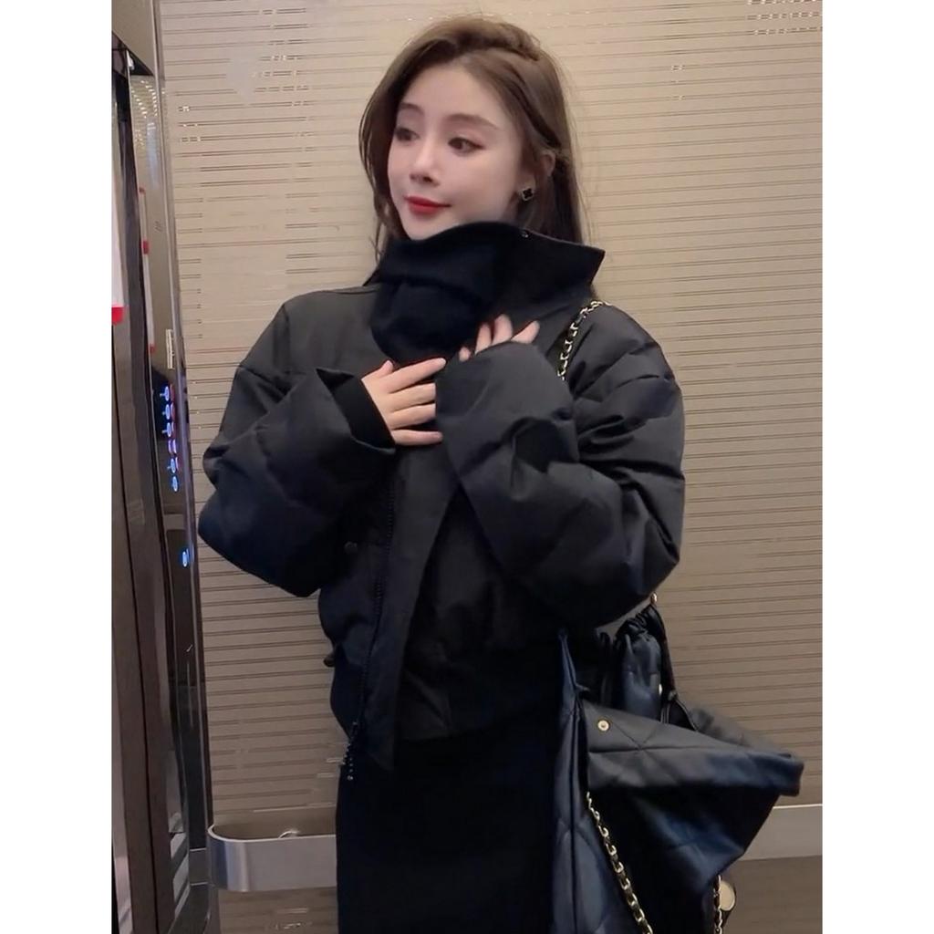 Thickened Cotton-padded Jacket Short Loose Down Cotton-padded Jacket Women's Winter Bread Jacket Large Lapel Cotton-padded Jacket