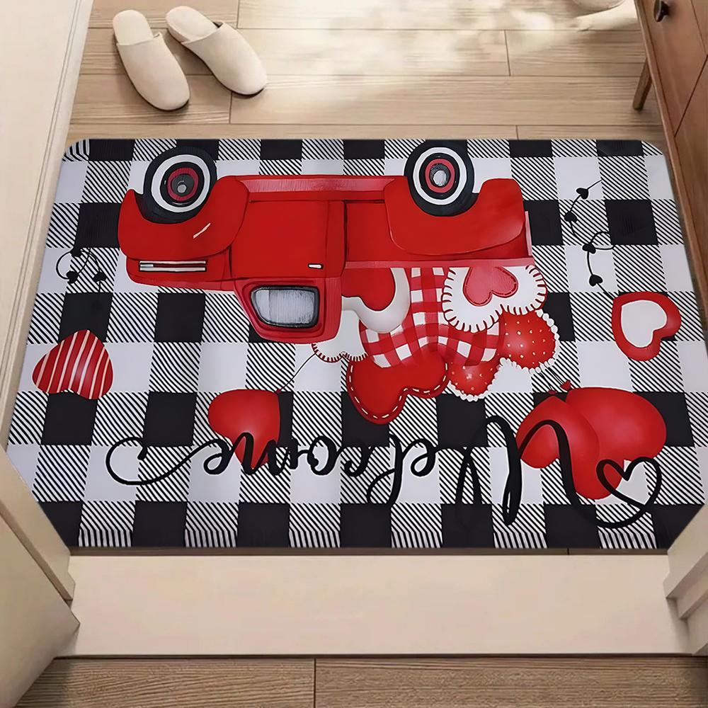 Love Heart Carpet Mat Rug Home Decoration Living Room Bedroom Modern Floor Decor Rugs Kitchen Mat Door Mat Home Welcome Mat