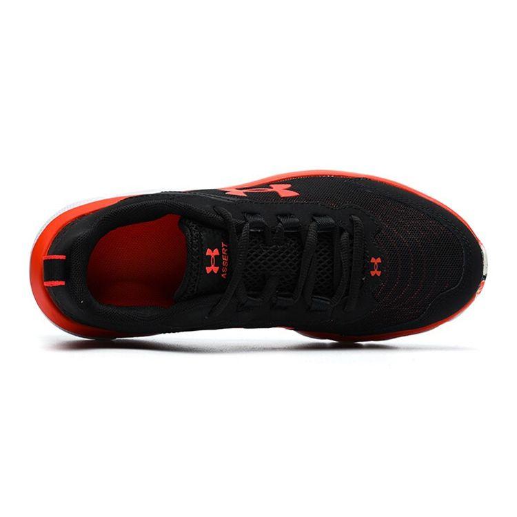 Under Armour Breathable Slip-Resistant Durable Low-Top Kids Running Shoes Kids sneaker Black Red 3025808-003