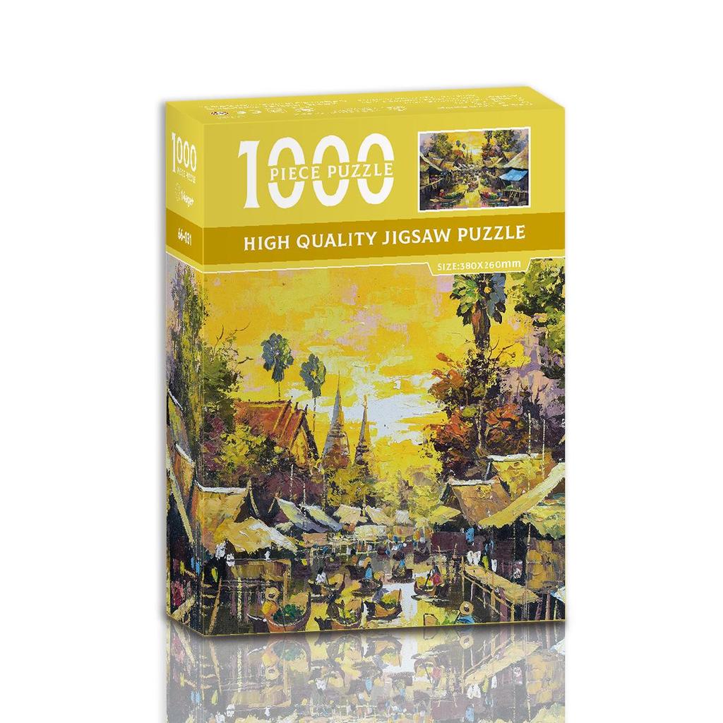1000-Piece Cartoon Jigsaw Puzzle for Adults and Kids - Challenging Educational Stress Relief Toy Gift