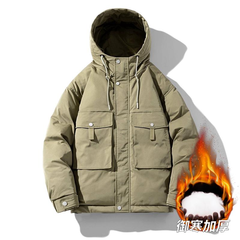 

Men s Parkas Solid Hooded Cotton Coat Puffer Jacket Male New Autumn Winter Jacket Casual Warm Clothes Mens Overcoat Streetwear M армия зеленый