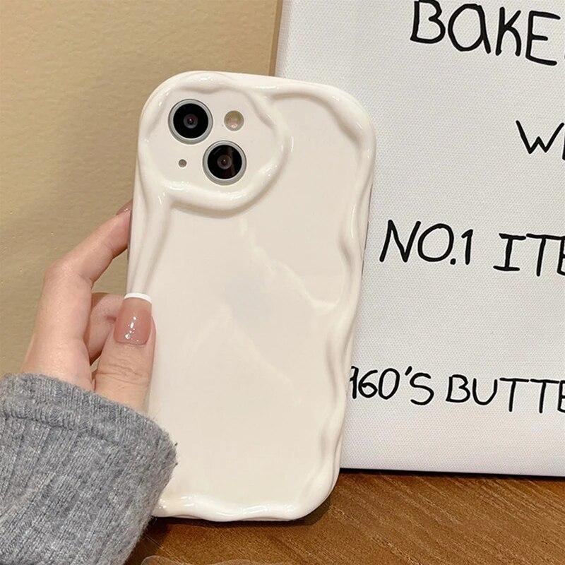 Miękkie etui na telefon Wave do iPhone'a 13 Pro Max etui na iPhone'a 14 11 12 15 Pro Max XR XS Max SE 2020 7 8 Plus odporne na wstrząsy silikonowe etui
