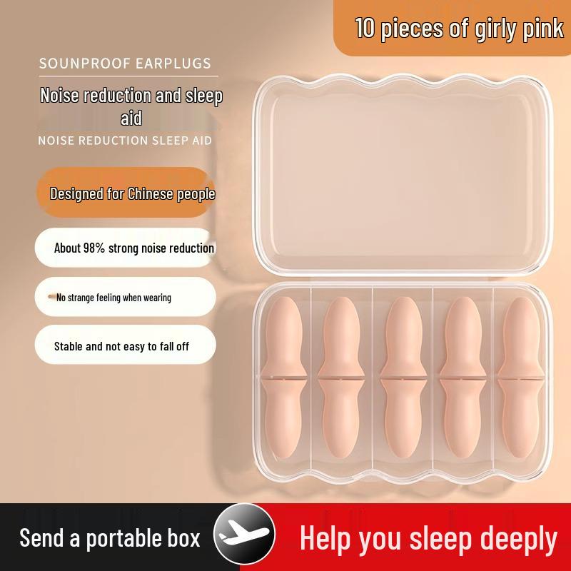 Sleep Sound Earplugs: Comfortable, Soundproof, Noise-Reducing Ear Muffs for Dorm Use.