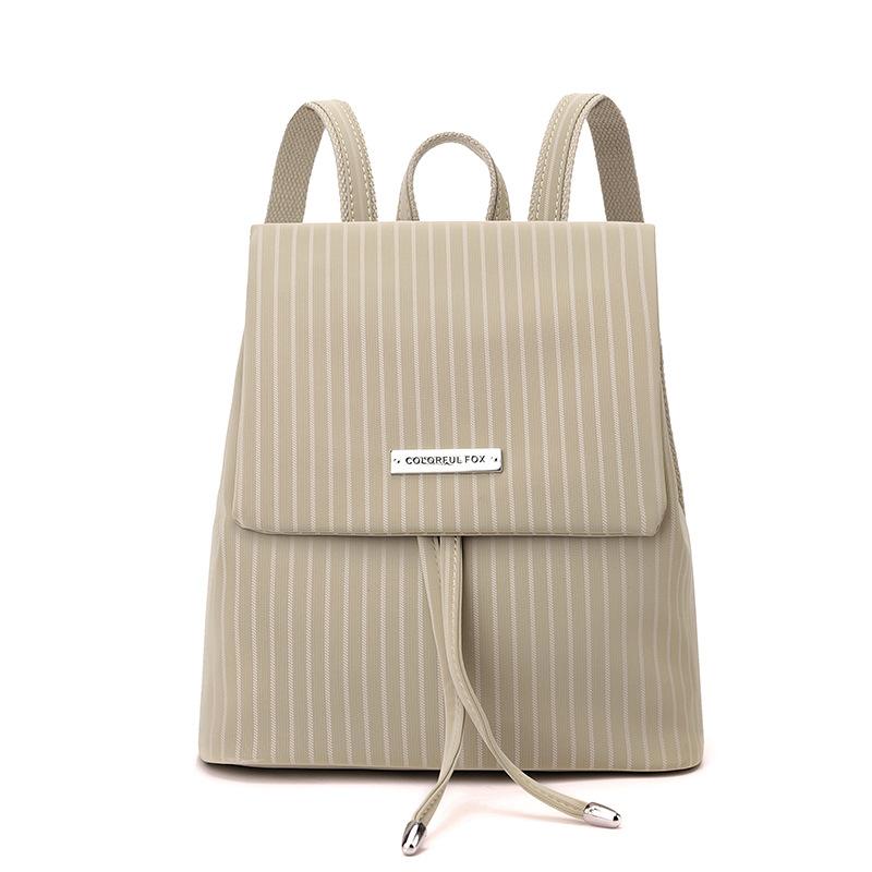 Niche backpack versatile premium bag striped mini drawstring backpack