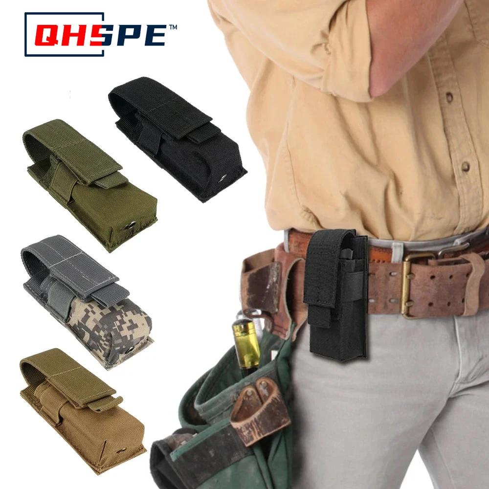 

Підсумок для тактичного магазину Військовий одиночний пістолет Mag Bag Molle Підсумок для ліхтарика Футляр для факела Кобура для мисливського ножа на відкритому повітрі камуфляжний