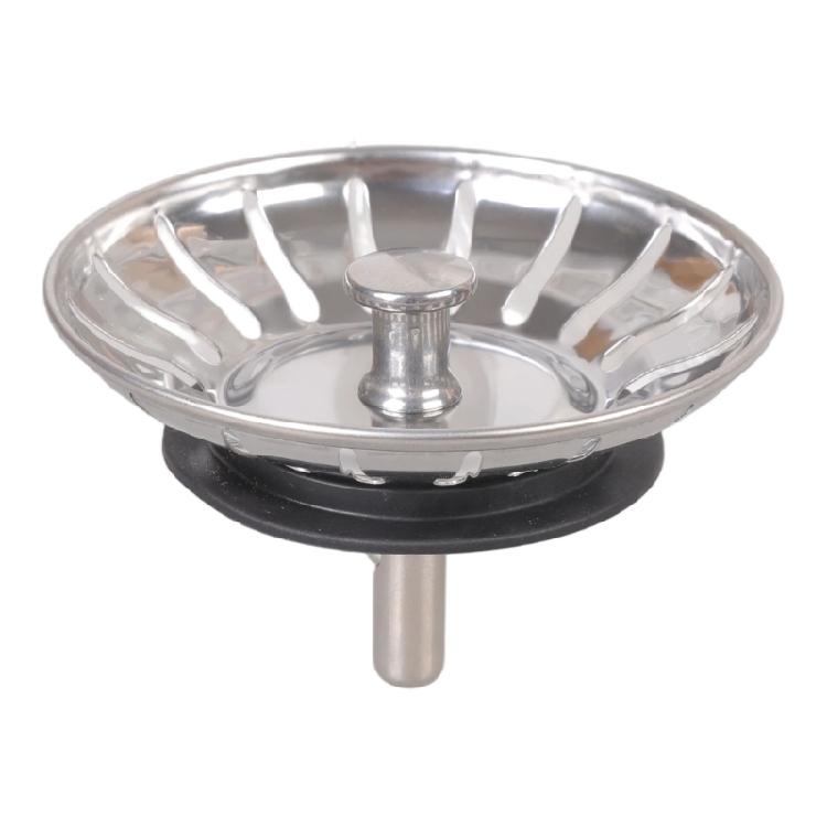 Stainless Steel Kitchen Sink Strainer Stopper Waste Plug Sink Filter Replacement Anti-Clogging Drain Basket Enduring