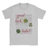 Men T-Shirts Good Luck Babe Chappell Roan Humorous Pure Cotton Tee Shirt Short Sleeve T Shirts Crewneck Clothes Plus Size
