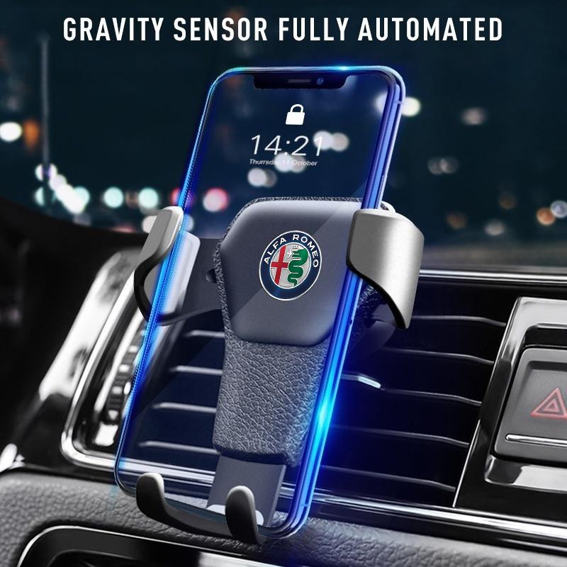 Support de téléphone pour aérateur de voiture Support fixe pour téléphone d'intérieur automobile Pour Alfa Romeo Giulietta 159 Mito Giulia Stelvio 147 156 Tonale BreraIW8