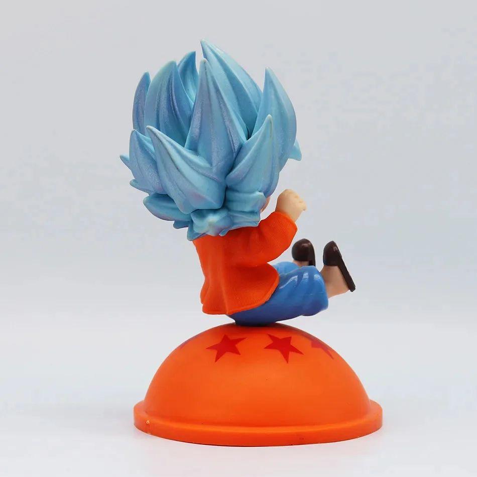 Characters Anime Goku Super Saiya Figure Pvc Q Version Statue Anime Manga Figurine Collection Ornaments Model Toys