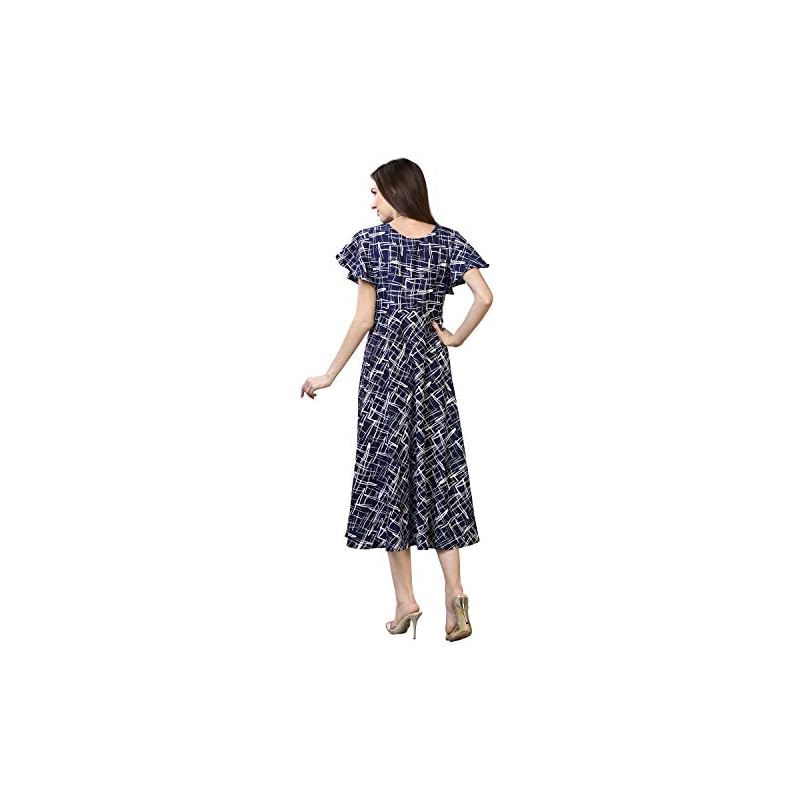 OOMPH! Women' Western & Fusion Wear Midi Dresses for Women, Beach, Md62
