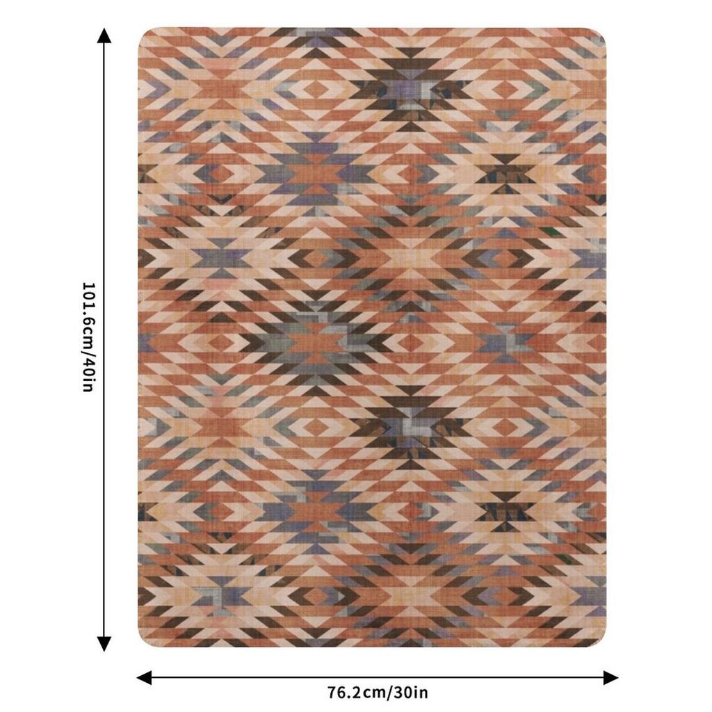 Southwestern Arizona Tribal Distressed Rug Throw Blanket Cozy Throw Blanket for Bed Sofa Chair