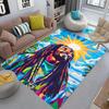 Vibrant Roots Sunshine Carpet Living Room and Bedroom Mats Printing Fashion Bathroom Mat Dormitory Decoration