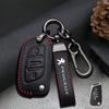 Zinklegierung Leder Auto Smart Fernbedienung Schlüsselhülle Abdeckung Halter Schale Tasche für 306 407 807 Auto Schutz Schlüsselanhänger Zubehör