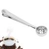 Coffee Spoon Sealing Clip 2 in 1 Stainless Steel Tight Sealing Deepen Design Convenient Practical Coffee Drinking Tools