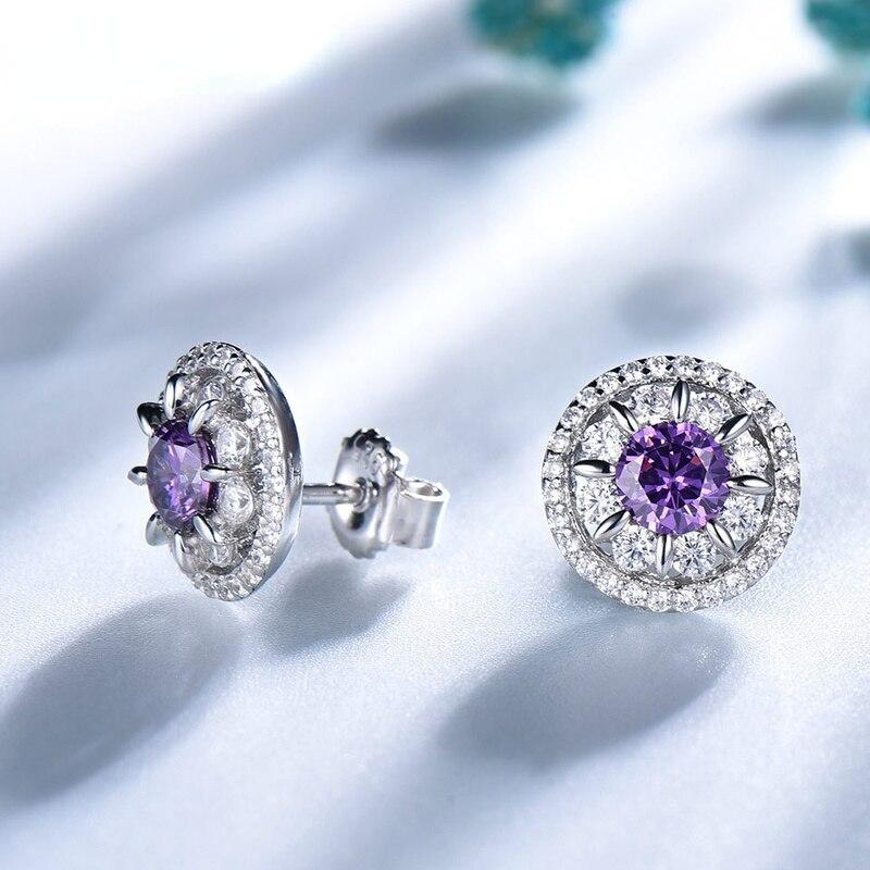 SACE GEMS Brincos de Moissanite para Mulheres Qualidade Superior 100% Prata Esterlina 925 Brilhantes Festa de Casamento Joalheria Fina