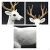 Polyethylene Reindeer Figurine Standing Statues for Office Table Top Holiday Ornaments