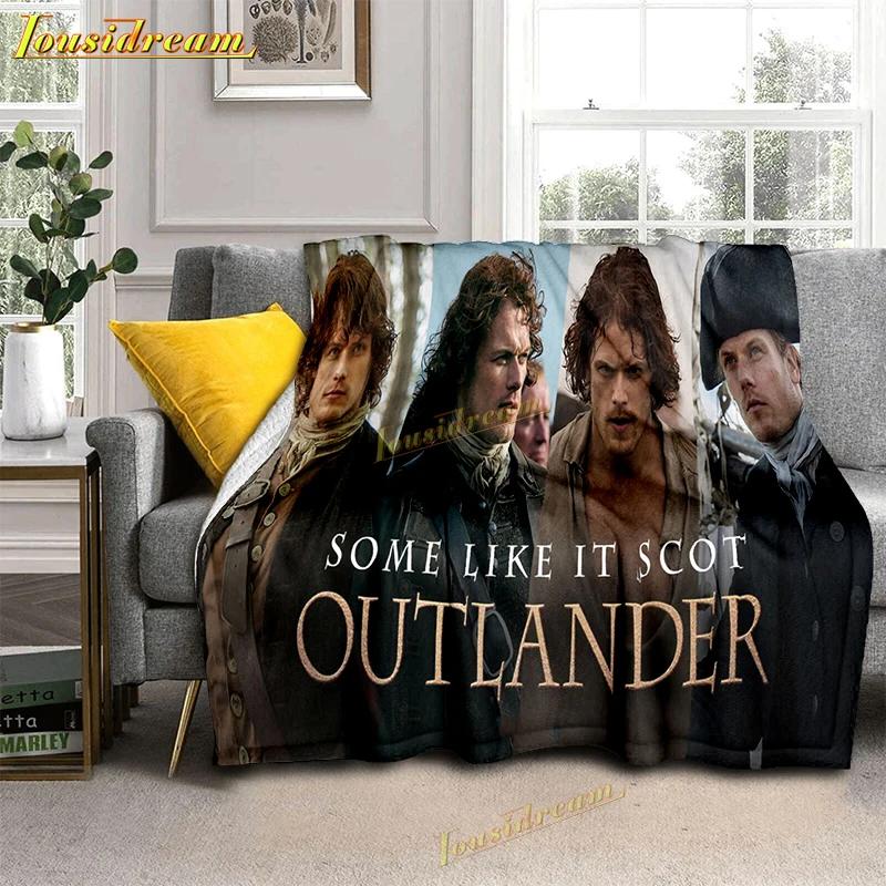 

Outlander Blankets War Love Print Sofa Blanket Tv Series Blanket Anime Blanket Soft Blankets Bedspread Throw Blanket Gift 75x90cm