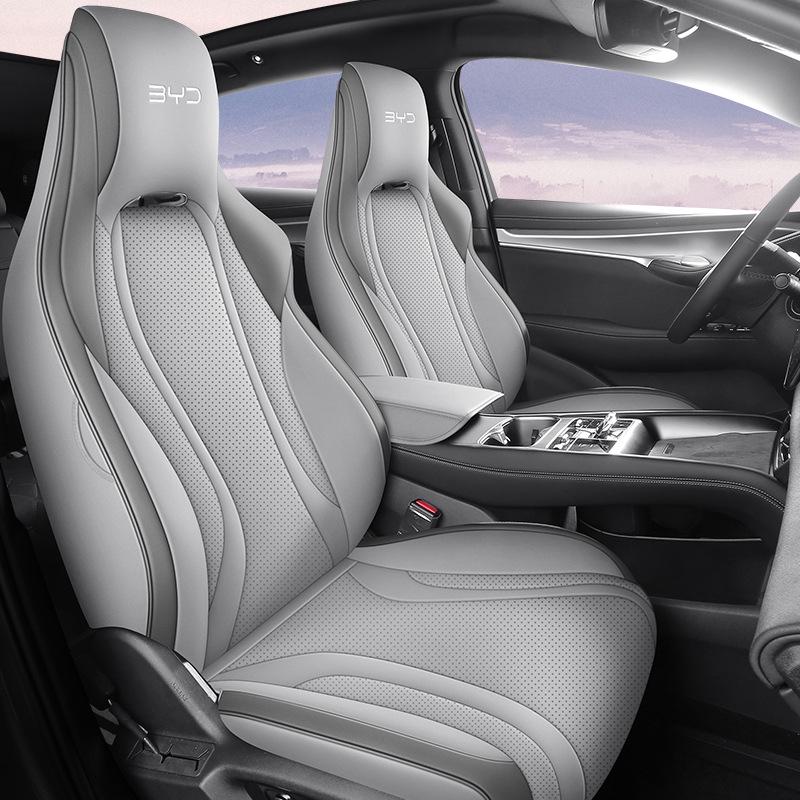 New BYD Sea Lion Car Seat Cushion - Full Leather, Fits Five-Seater, 4-Season Use